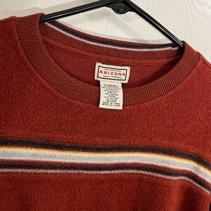 Arizona Jean Company Men's Burgundy Crewneck Sweater